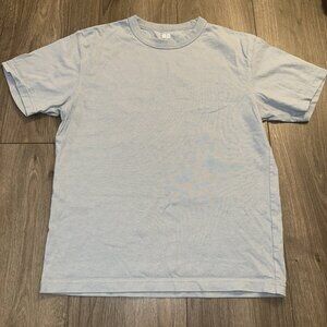 Uniqlo U Blue Crewneck T-Shirt Large 100% Cotton Short Sleeve X-Small Unisex